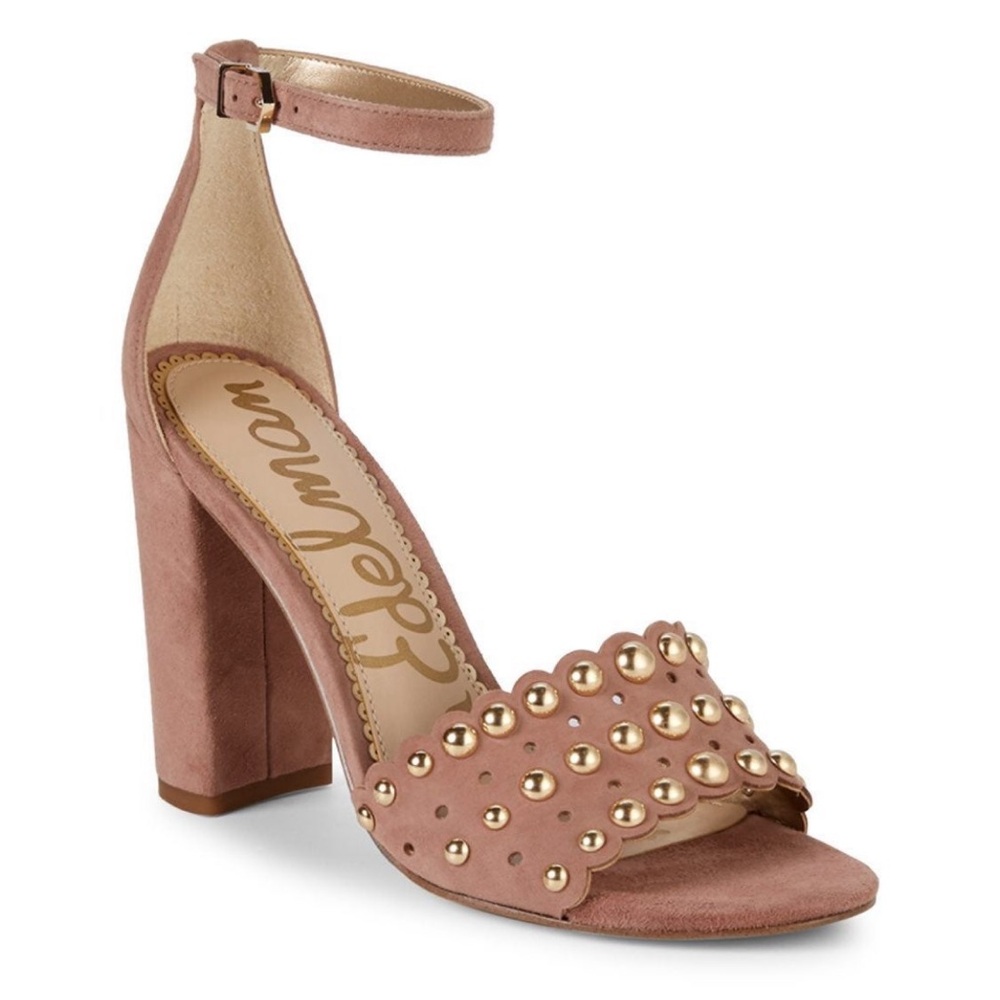 Sam Edelman Yaria studded dusty rose suede